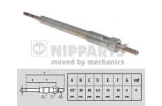 Žhavicí svíčka NIPPARTS N5710508