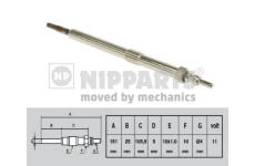 Žhavicí svíčka NIPPARTS N5711031