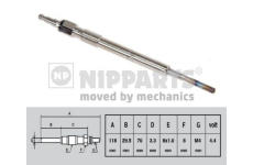 Zhavici svicka NIPPARTS N5715018