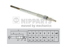 Žhavicí svíčka NIPPARTS N5718001