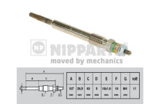 Žhavicí svíčka NIPPARTS N5718002