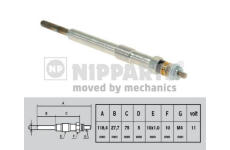Žhavicí svíčka NIPPARTS N5718004