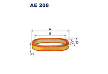 Vzduchový filtr FILTRON AE 208