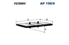 Vzduchový filter FILTRON AP 198/9