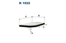 Filtr, vzduch v interiéru FILTRON K 1022