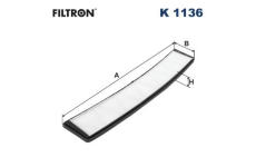 Filtr, vzduch v interiéru FILTRON K 1136