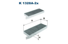 Filtr, vzduch v interiéru FILTRON K 1328A-2x