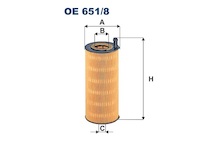 Olejový filtr FILTRON OE 651/8