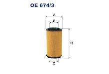Olejový filtr FILTRON OE 674/3