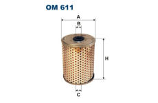 Filter pracovnej hydrauliky FILTRON OM 611