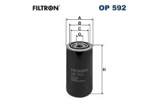 Filter pracovnej hydrauliky FILTRON OP 592