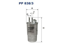 palivovy filtr FILTRON PP 838/3