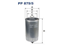 filtr paliva FILTRON PP879/5, IVECO Stralis Cursor Euro3 02-