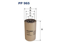 filtr paliva FILTRON PP965, VOLVO FH12 Bypass, RENAULT, BOSCH, MACK