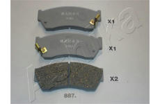 Sada brzdových destiček, kotoučová brzda ASHIKA 50-08-887