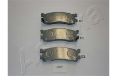 Sada brzdových destiček, kotoučová brzda ASHIKA 51-03-397