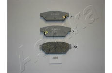 Sada brzdových destiček, kotoučová brzda ASHIKA 51-05-596