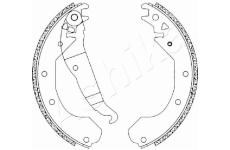 Sada brzdových čelistí ASHIKA 55-00-0404