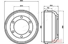 Brzdový buben ASHIKA 56-00-0317C