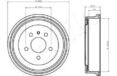 Brzdový buben ASHIKA 56-00-0413