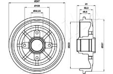Brzdový buben ASHIKA 56-00-0609
