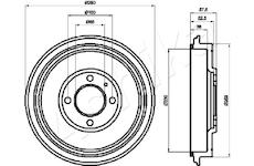 Brzdový buben ASHIKA 56-00-0907