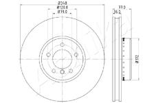 Brzdový kotouč ASHIKA 60-00-0157