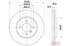 Brzdový kotouč ASHIKA 60-00-0158C