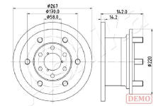 Brzdový kotouč ASHIKA 60-00-0254C