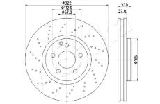 Brzdový kotouč ASHIKA 60-00-0528