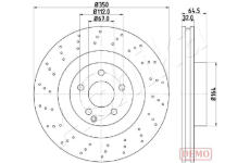 Brzdový kotouč ASHIKA 60-00-0543C