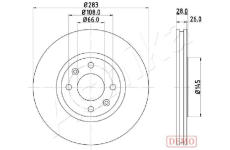 Brzdový kotouč ASHIKA 60-00-0627C