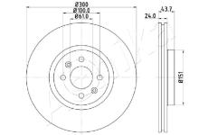 Brzdový kotouč ASHIKA 60-00-0705
