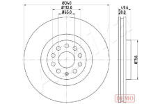 Brzdový kotouč ASHIKA 60-00-0907C