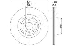 Brzdový kotúč ASHIKA 60-00-0925