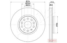 Brzdový kotouč ASHIKA 60-00-0933C