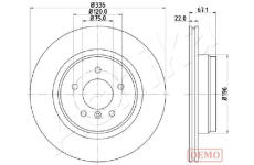 Brzdový kotouč ASHIKA 61-00-0114C
