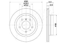 Brzdový kotouč ASHIKA 61-00-0118