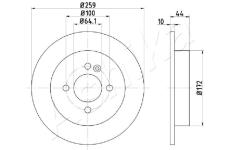 Brzdový kotúč ASHIKA 61-00-0132