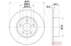 Brzdový kotouč ASHIKA 61-00-0202C