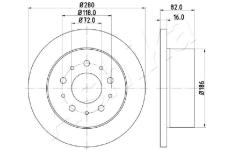Brzdový kotouč ASHIKA 61-00-0216