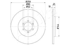 Brzdový kotouč ASHIKA 61-00-0234C