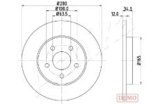 Brzdový kotouč ASHIKA 61-00-0309C