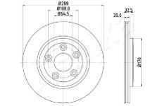 Brzdový kotouč ASHIKA 61-00-0315