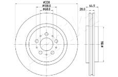 Brzdový kotouč ASHIKA 61-00-0322