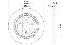 Brzdový kotouč ASHIKA 61-00-0325