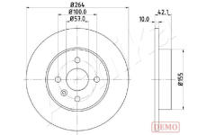 Brzdový kotouč ASHIKA 61-00-0407C