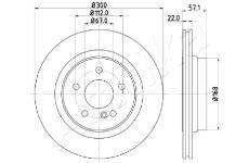 Brzdový kotouč ASHIKA 61-00-0510
