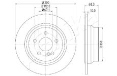 Brzdový kotouč ASHIKA 61-00-0513