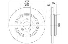 Brzdový kotouč ASHIKA 61-00-0523